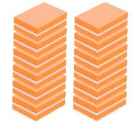 TOYZFRIENDY 20pcs Orange Mini Nail Buffers Sponge Blocks Professional Manicure Nail Files for Shaping Filing and Polishing Portable for Experts and Beginners