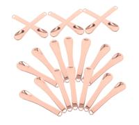 TOYZFRIENDY 20pcs Reusable Zinc Alloy Skincare Spatulas Metal Facial Applicator for Precise Eye Cream Scooping Durable Cosmetic Scoop Tools for Daily Lotion Mask Application