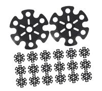 TOYZFRIENDY 20pcs Trekking Pole Snow Baskets Outdoor Accessories Snowflake Design Anti-slip Mud Ski Basket Tips Lightweight for Hiking Walking Stick Ends