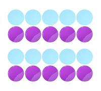 TOYZFRIENDY 20pcs Warm Light Gel Filters for Downlights - 74mm Adhesive Correction Gel Light Stickers with Ocean Blue Violet, Ambient Lighting Filter Sheets for Photography and Video Lighting