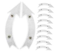 TOYZFRIENDY 20pcs White Bike Wheel Reflectors for Night Riding Reflective Signs Easy Install Safety Accessories for Mountain Bicycles