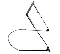 TOYZFRIENDY 24-Hole Metal Harmonica Neck Holder Stand for 10/16-Hole Mouth Organ Harp, Black Harmonica Rack for Performance and Music Practice