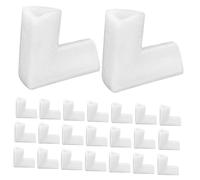 TOYZFRIENDY 24 Pcs Pearl Cotton Corner Protector Corner Guards Edge Protectors Package Packing Supplies for Moving Epe Pearl Cotton White