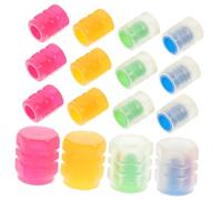 TOYZFRIENDY 24pcs Fluorescent Car Tire Valve Caps Glow Dark Stem Caps Easy Install Night Luminous Cover for Cars Trucks Suvs Motorcycles