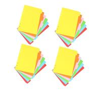 TOYZFRIENDY 24Pcs Index Dividers with Writable Tabs for Binders Notebooks Candy-Colored Page Markers DIY Tabs for Quick File Organization and Categorizing