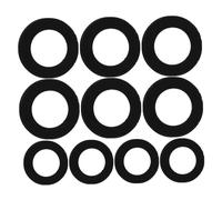 TOYZFRIENDY 24pcs Rubber Shower Hose Washers Flat Gasket Sealing Rings for Faucet and Water Pipe Heat Resistant Rubber Gaskets for Leak Prevention and Easy Installation