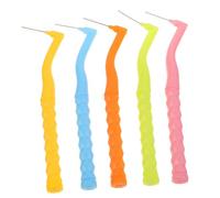 TOYZFRIENDY 25pcs Interdental Brushes for Braces with Flexible Angled Design Mini Plastic Tooth Picks for Plaque Removal Narrow Dental Flossers for Deep Oral Cleaning Suitable for Orthodontic