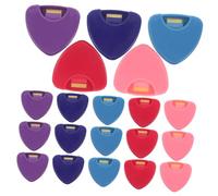 TOYZFRIENDY 25pcs Mini Guitar Plectrum Case Portable Triangular Pick Holder for Banjo Bass Ukulele Lightweight Organizer with Quick Access and Colorful Selection for Musicians