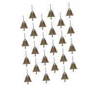 TOYZFRIENDY 25Pcs Small Hanging Bell Decor Christmas Tree Ornaments Craft Accessories with Hooks for Holiday Home Decoration and DIY Bag Pendants