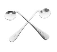 TOYZFRIENDY 2Pcs Adaptive Curved Eating Spoons for Elderly and Disabled Portable Feeding Utensils with Easy Grip Design and Compact Dinnerware for Arthritis and Weak Hands