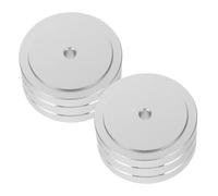 TOYZFRIENDY 2pcs Aluminium Alloy Amplifier Feet Pads Vibration Cushions for Speakers Turntables CD Dvd Players Sound Isolation Heightening Sturdy