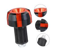TOYZFRIENDY 2pcs Aluminum Alloy Motorbike Handlebar Ends Plugs Vehicle Balancing Terminals with Bright Orange Dual-color Design Easy to Install Protective Handlebar Accessory for Off-road