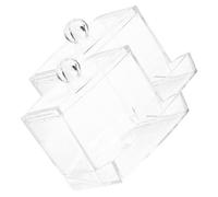 TOYZFRIENDY 2pcs Automatic Parrot Bird Feeder for Birds and Poultry No-mess Rutin Chicken Feeder with Ramp Design Capacity Acrylic Dispenser for Clean and Easy Feeding