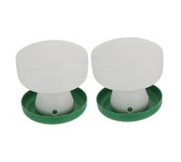 TOYZFRIENDY 2pcs Automatic Plastic Bird Water Dispenser for Parakeets and Pigeons Easy Install Stable Feeder with Continuous Water Supply Plastic Bird Cage Accessory