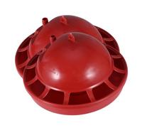 TOYZFRIENDY 2PCS Automatic Poultry Water Bowls Floating Chick Drinkers for Small Birds Quail Pigeons Home and Commercial Farming Red Feeding Equipment