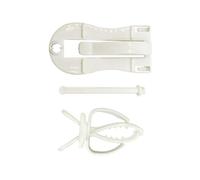 TOYZFRIENDY 2pcs Birdcage Clamp Fixed Clamp for Parrot Vegetable Holder Multi-functional Food Clip Sturdy Cuttlefish Bone Material Easy Installation Suitable for Bird Cage Feeding