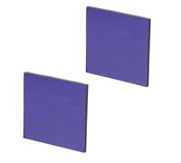 TOYZFRIENDY 2pcs Blue Cobalt Glass Chemistry Lab Experiment Supply Fire-viewing Tool for Potassium Flame Reaction and Industrial Use