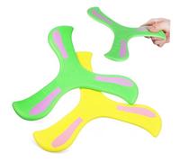 TOYZFRIENDY 2Pcs Boomerang Green Returning Flying Discs for Outdoor Sports Garden Beach Games Enhance Hand-eye Coordination Interaction
