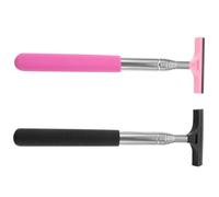 TOYZFRIENDY 2pcs Car Rearview Mirror Squeegee with Long Handle Lightweight Side Window Cleaner Tool for Quick Water and Dirt Removal Ergonomic Grip Portable Car Cleaning Brush