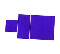 TOYZFRIENDY 2pcs Cobalt Glass Sheet Heat Resistant Chemistry Experiment Tool for Accurate Flame Color Reactions Student Friendly Design Compatible with Various Lab Devices