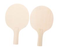 TOYZFRIENDY 2Pcs DIY Table Tennis Paddle Blank Racket for Reflex Training Hand Eye Coordination Development Creative Exercising