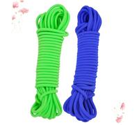 TOYZFRIENDY 2pcs Elastic Skipping Rope Meters for Outdoor Exercise School Use Rubber Bands in Green Blue Fun Jumping for Boys