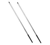 TOYZFRIENDY 2pcs Extendable Stainless Steel Teachers Pointer Non-reflective Tip Handheld Classroom Whiteboard Pointer for Teaching Presentations and Exhibitions