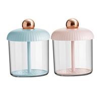 TOYZFRIENDY 2pcs Facial Foam Bubble Maker Tool with Multi-hole Vent Plate, Quick 5-second Face Wash Foaming Cups for Skincare, Pink Gold and Blue Gold