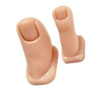 TOYZFRIENDY 2pcs Fake Toes for Nail Practice Silicone Manicure Practice Fingers for Acrylic Nails
