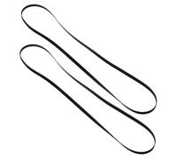 TOYZFRIENDY 2pcs Flat Rubber Belts for Cassette Player Recorder Drive Replacement Precise Transmission and Secure Fit for Stable Audio Video Output Easy Installation for Cassette Maintenance