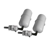 TOYZFRIENDY 2Pcs Floating Valve Ballcock for Water Purifier and Dispenser Silver White Float Ball Valve with Port Quick Connect Safe Non Toxic Material for Reliable Water Tank Control