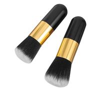 TOYZFRIENDY 2Pcs Foundation Makeup Brush High Density Powder Brushes for Blending Soft Synthetic Hair Compatible with Liquid Concealer Cosmetics for Women