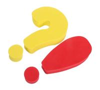 TOYZFRIENDY 2pcs Funny Car Antenna Topper Creative Yellow Question Mark Red Symbol Roof Decorations for Suv Truck Exterior Accessories Easy to Install