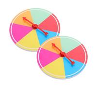 TOYZFRIENDY 2pcs Game Spinner Wheel with Plastic Rotating Arrows Blank Probability Spinner for Classroom Parties Family Activities Interactive Arrow Pointer Game