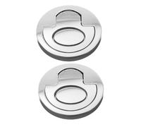 TOYZFRIENDY 2pcs Grade Stainless Steel Recessed Boat Hatch Latch Pull Ring Handles Flush Lift for Deck Hatch Floor Locks and Camper Use