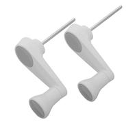 TOYZFRIENDY 2pcs Gray Manual Crank Handles for Study Desk Height Adjustment - Six-Tooth Table Handwheel Replacement Accessories for Standing Desk Frame and Office Furniture