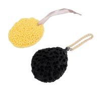 TOYZFRIENDY 2Pcs Greek Honeycomb Bath Sponges Soft Seaweed Sponge Balls for Gentle Exfoliating and Deep Cleansing Suitable for Sensitive Skin Bathing and Showering