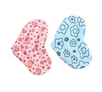 TOYZFRIENDY 2pcs Hamster Warm Blanket Small Pet Thermal Pad for Guinea Pigs and Squirrels Heart Shaped Cozy Nest Mat for Winter Use Soft Floor Sleeping Cushion for Rabbits and Mini Animals