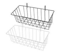 TOYZFRIENDY 2pcs Hanging Rabbit Feeder Metal Hay Holder for Cage Use, Convenient Suspending Bunny Dry Grass Rack in Black and Silver, Daily Feeder for Small Animals and Household Rabbits