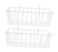 TOYZFRIENDY 2pcs Hanging Rabbit Feeder Rack for Small Animals Hay Holder for Rabbits Hamsters Guinea Pigs Easy-clean Household Feeder Cage Accessory White