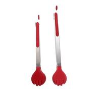 TOYZFRIENDY 2Pcs Heat Resistant Silicone Food Clips with Round Head Bread Tong Multi-Function Picnic Serving Clamp for BBQ Kitchen and Party Use