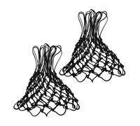 TOYZFRIENDY 2pcs Heavy Duty Nylon Basketball Net Replacement for Outdoor Courts Wear-resistant Material Standard Fit for Backyard Hoops and Professional Games Easy Installation Black