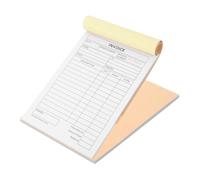 TOYZFRIENDY 2pcs Invoice Receipt Book for Small Business Order Management with Sturdy Writing Board Pages Each for Handicrafts Photography Restaurants Florists and Boutiques