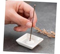 TOYZFRIENDY 2PCS Japanese Style Ceramic Incense Stick Holders and Round Tray Simple Desktop Adornment for Home Office Tea Ceremony Meditation