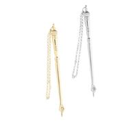 TOYZFRIENDY 2pcs Jewish Scripture Finger Pointer for Bible Reading with Chain Metal Torah Yad for Adults and Efficient Page Marker Tool for Torah Study and Religious Ceremonies