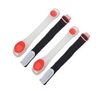 TOYZFRIENDY 2pcs LED Luminous Safety Wrist Bands High Visibility Glow Armbands for Night Running Jogging Cycling Outdoor Sports and Reflective Night Walking Gear