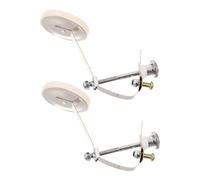 TOYZFRIENDY 2pcs Metal Drum Damper Pads for Snare Drum Mute Silence Muffler Accessories Easy to Install Percussion Dampener for Practice and Performance