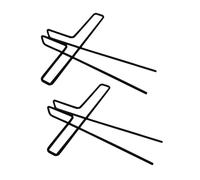 TOYZFRIENDY 2Pcs Metal Music Notes Clips Portable Music Book Holders for Reading Secure Page Fasteners Easy One-hand Operation Wind-resistant Black Book Clips