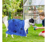 TOYZFRIENDY 2pcs Microfiber Dog Bath Towels Super Absorbent Quick-dry Pet Towels for Dogs Cats Fast Drying Water Absorbent Grooming Blankets Lightweight Travel-friendly