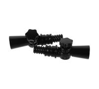 TOYZFRIENDY 2pcs Mop Handle Swivel Adapter Joint, Rotatable Plastic Extension Pole Connector for Broom, Duster and Window Cleaning, Angle Adapter for Long Reach Tools and Solar Panel Cleaning